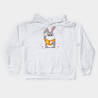 Rabbit Easter Easter egg Reading Kids Hoodie